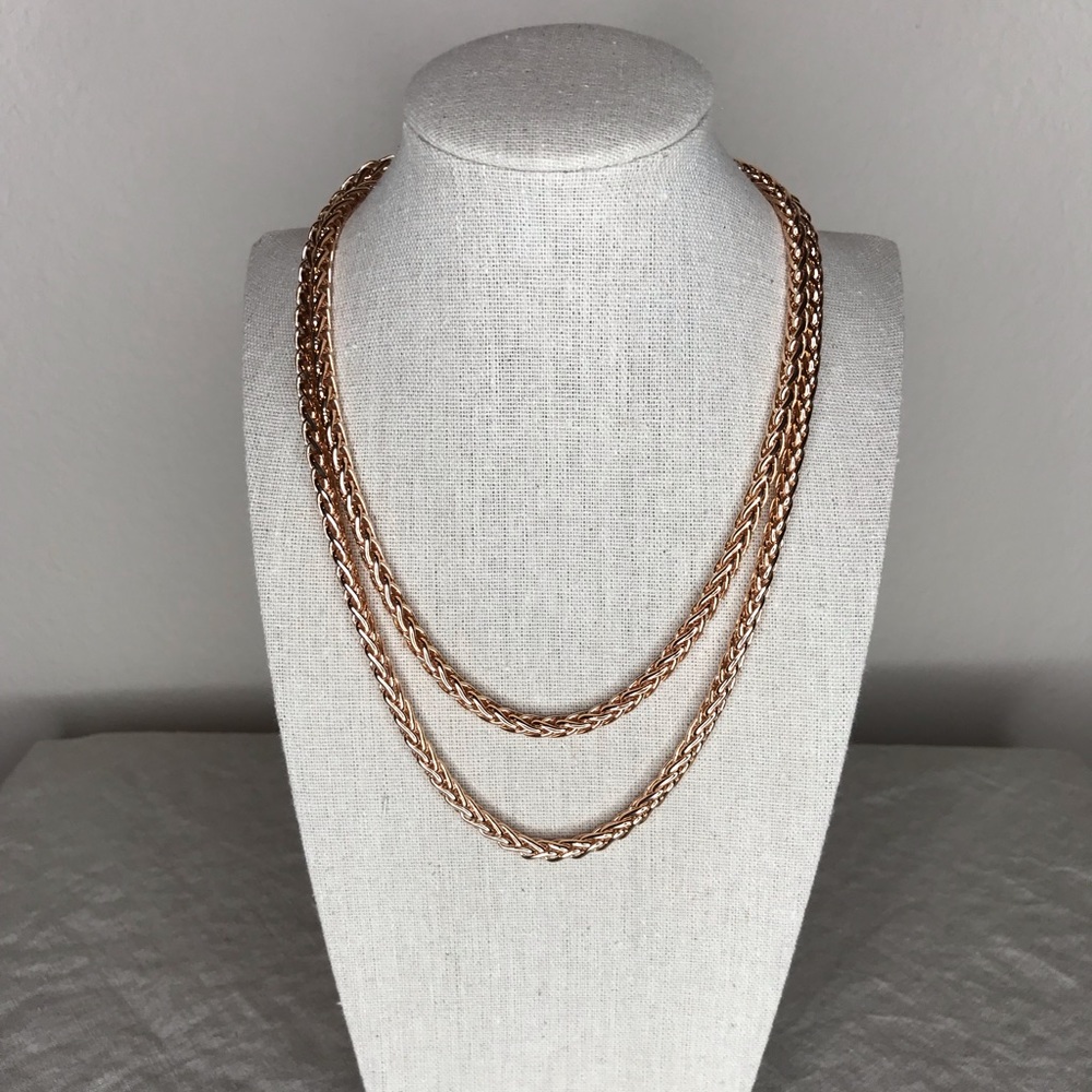 Bronzo Italia Rose Wheat Chain 36”